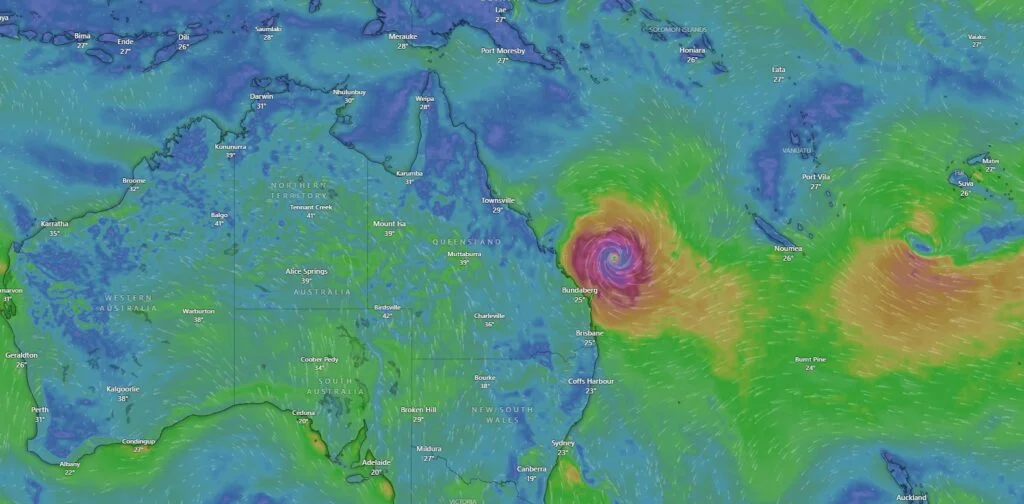 Photo of Cyclone Alfred